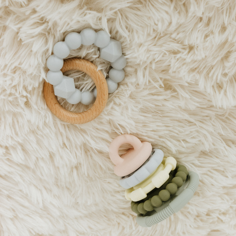 Jellystone May Gibbs Moon Teether Soft Blue in Blue