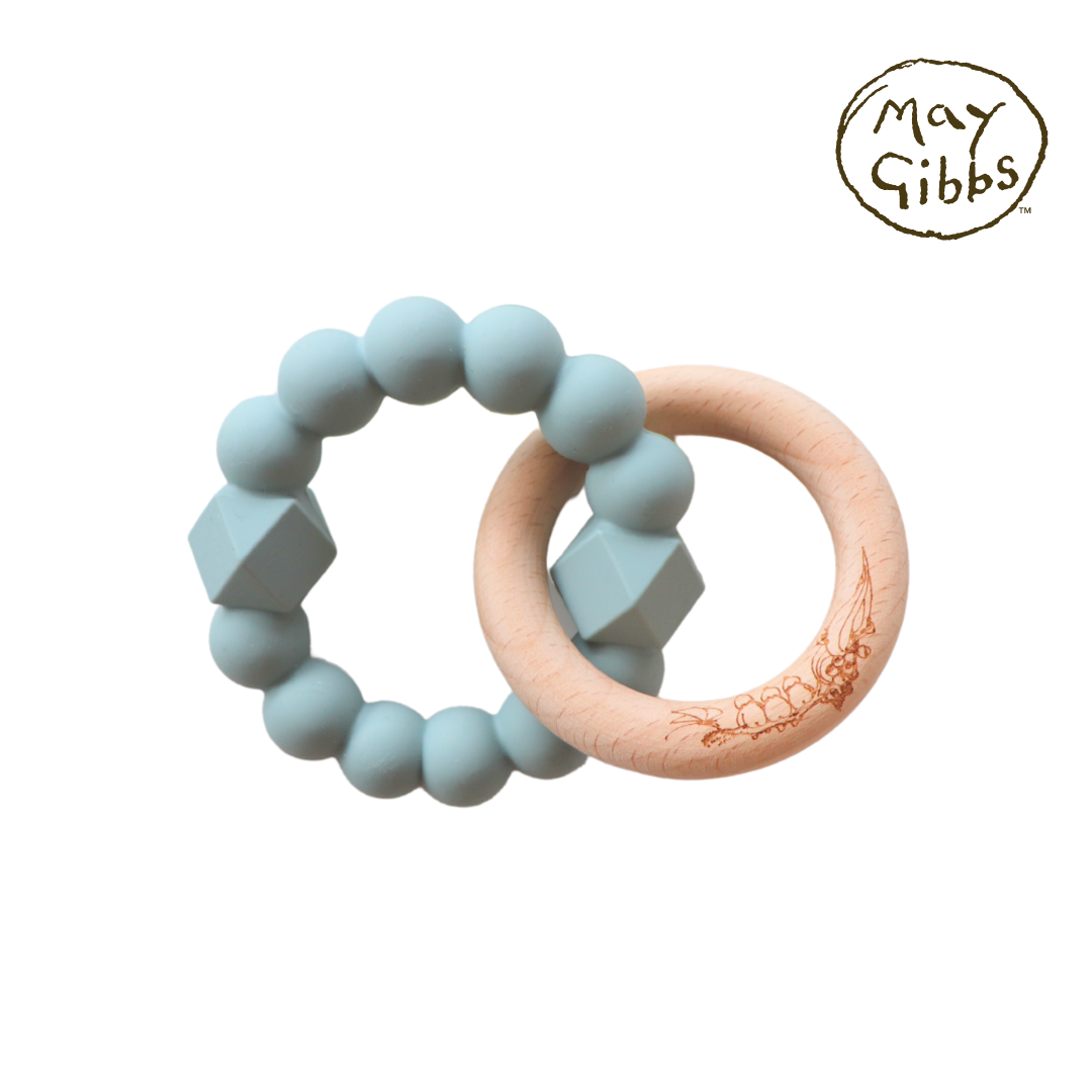 Jellystone May Gibbs Moon Teether Sage in Green