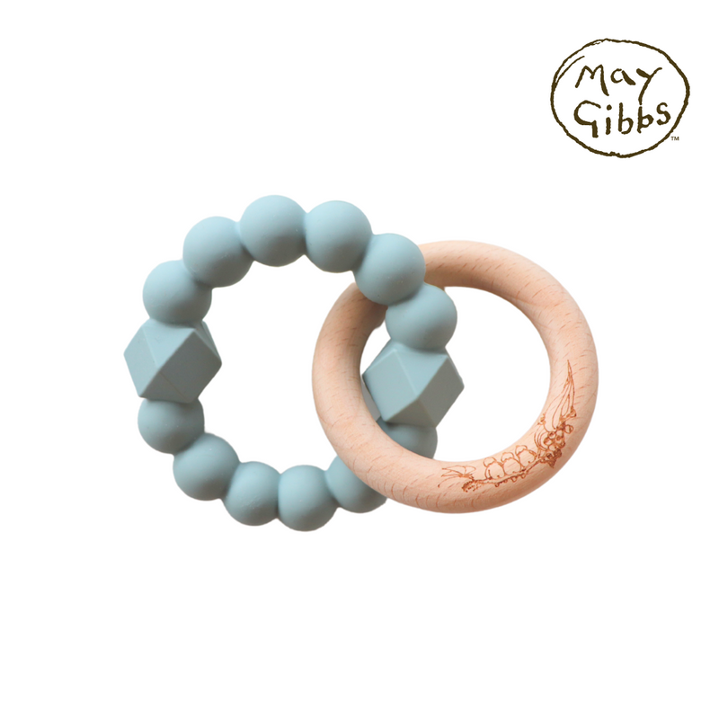 Jellystone May Gibbs Moon Teether Sage in Green