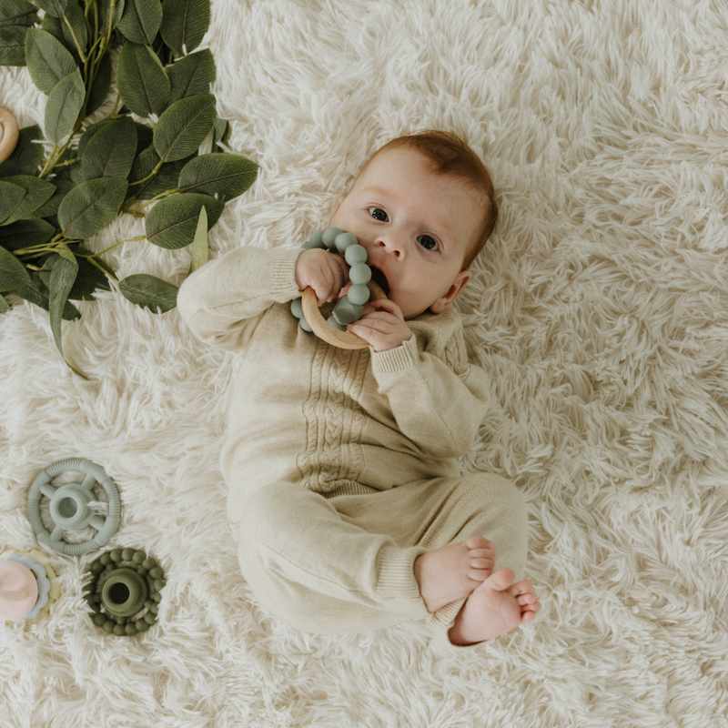 Jellystone May Gibbs Moon Teether Sage in Green