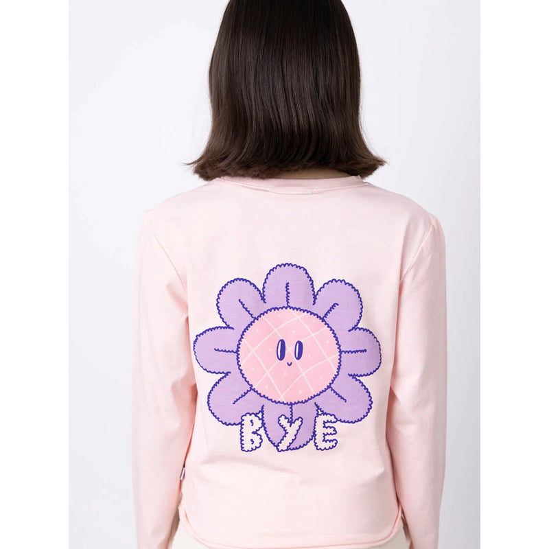 Minti hello bye flower tee in pink