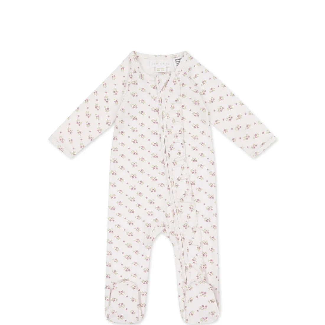 Jamie Kay Organic Cotton Melanie Onepiece - Rose Floral Pink