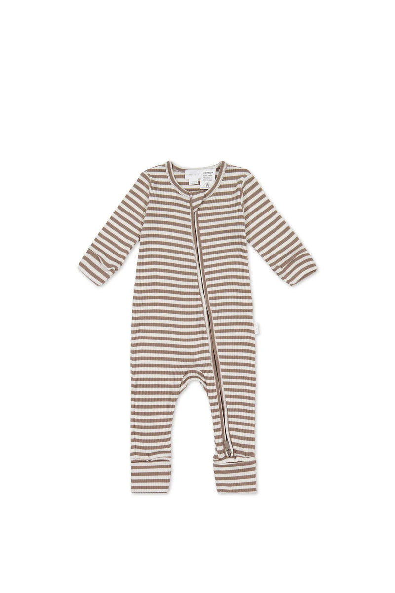 Jamie Kay Organic Cotton Modal Gracelyn one piece- Narrow Stripe