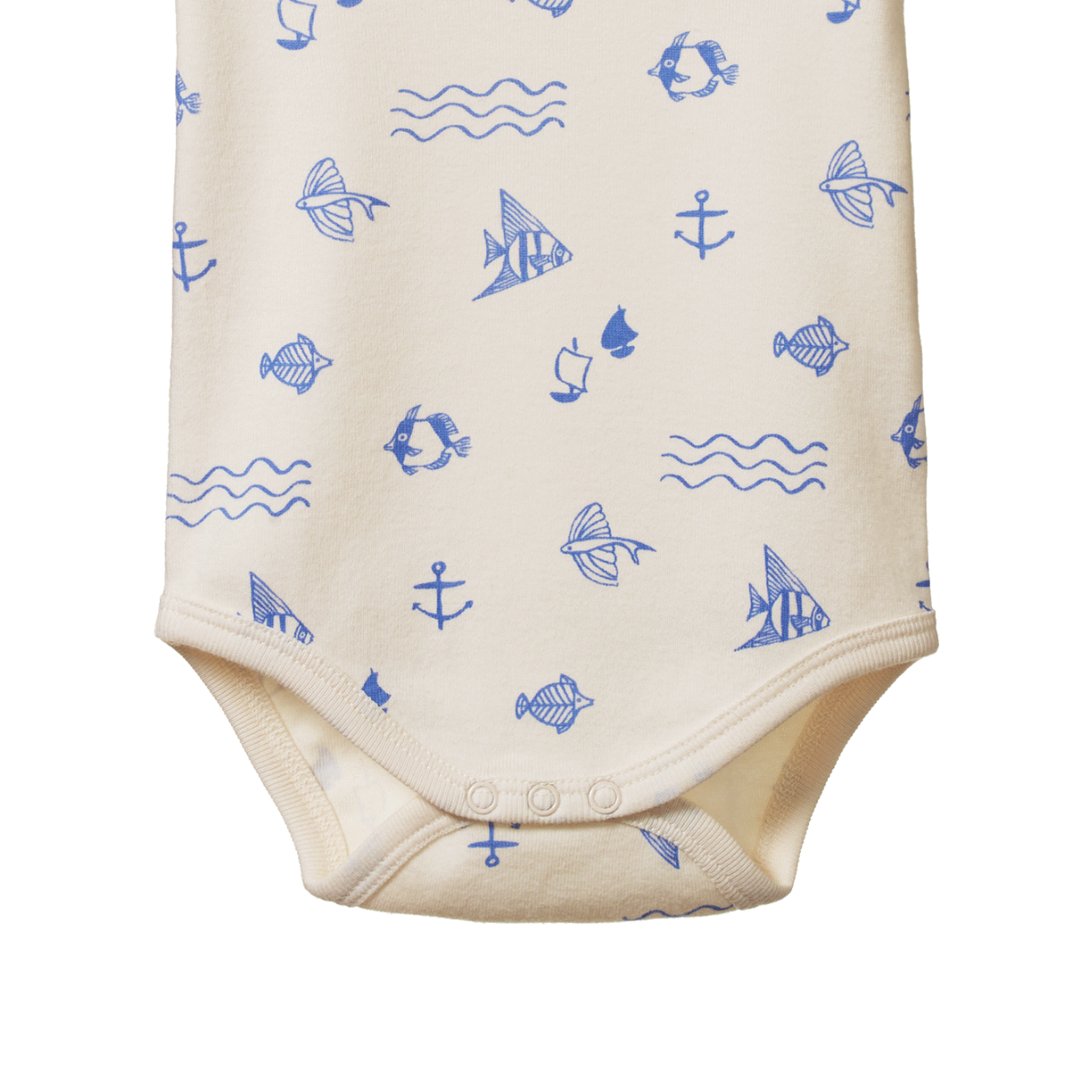 Nature Baby Short Sleeve Bodysuit Atlantic Print in Multi