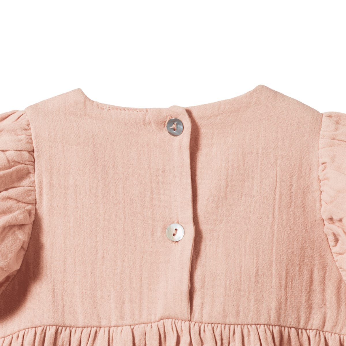 Nature Baby Albertine Dress Rose Dust Crinkle in Pink