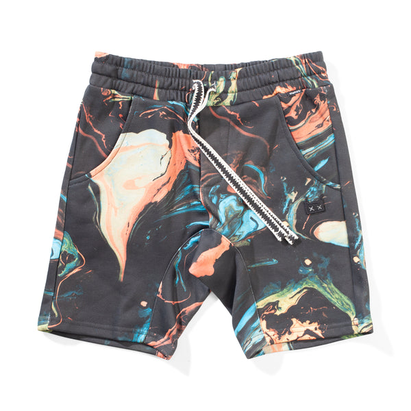 Munster Kids Drippit Short Paint Swirl in Multi