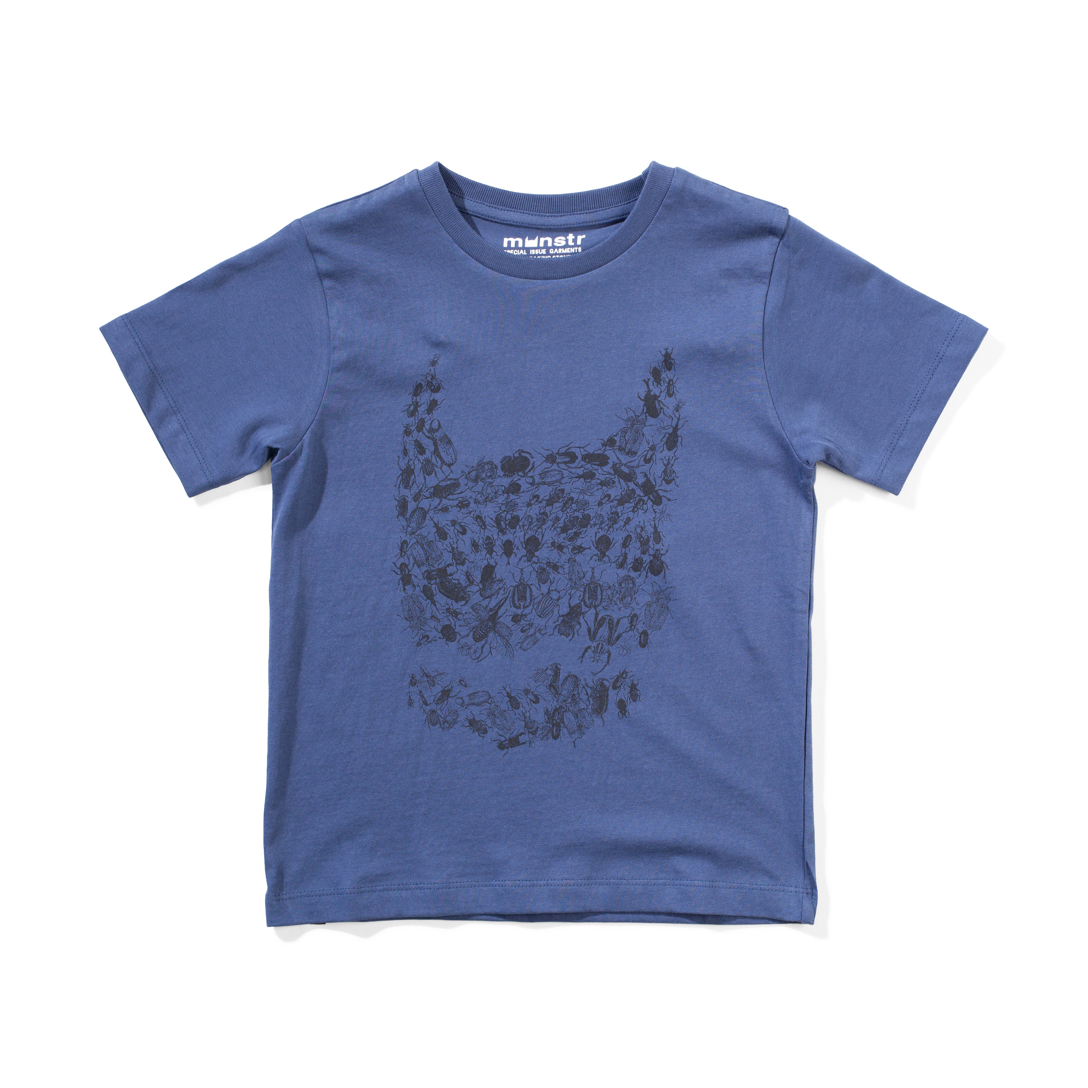 Munster Kids Bug Me SS Tee Dark Denim Blue in Blue