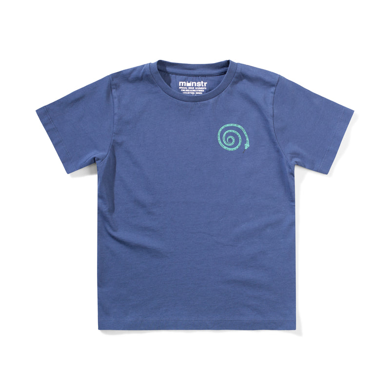 Munster Kids LetsDance SS Tee Dark Denim Blue in Blue