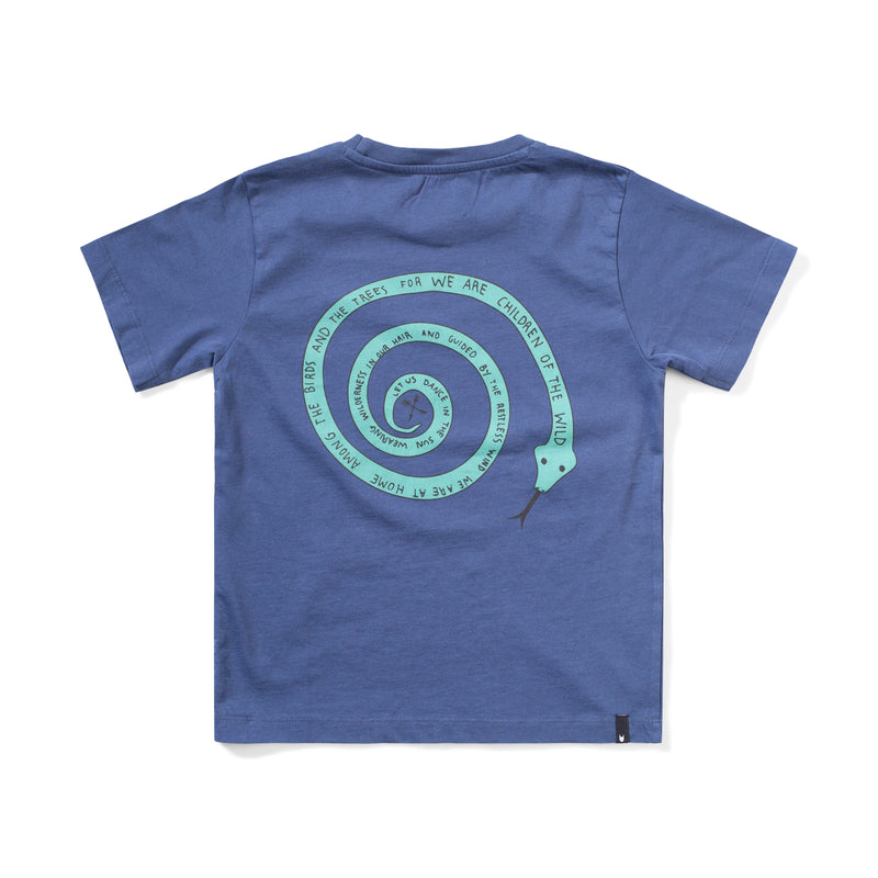 Munster Kids LetsDance SS Tee Dark Denim Blue in Blue