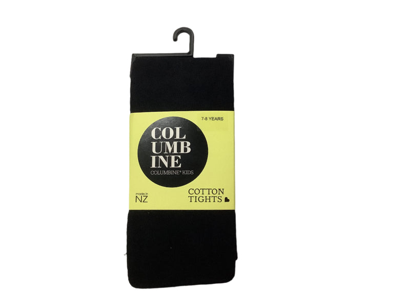Columbine cotton tights in Black