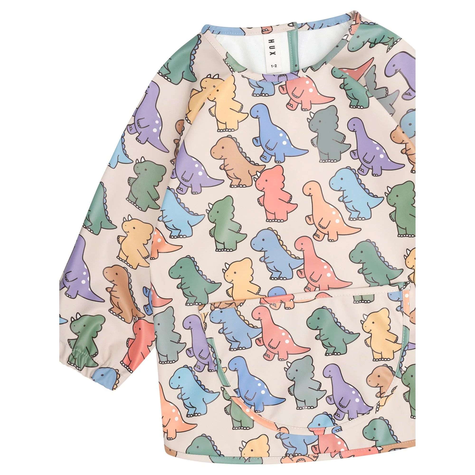 Huxbaby Dino Play Smock Multi in Multi