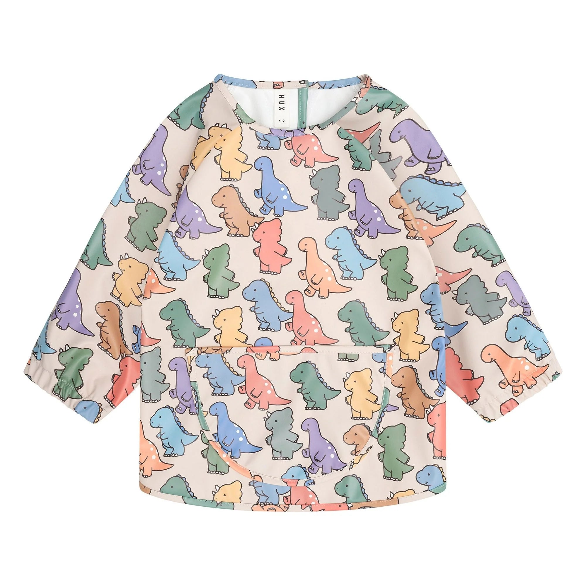Huxbaby Dino Play Smock Multi in Multi