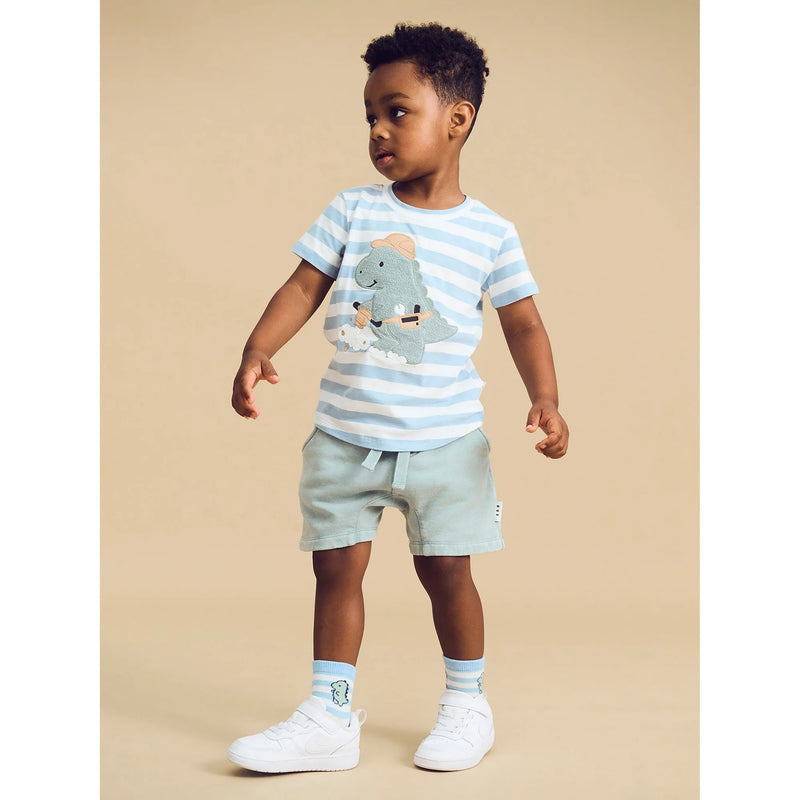 Huxbaby Slouch Short Washed Jalapeño in Green