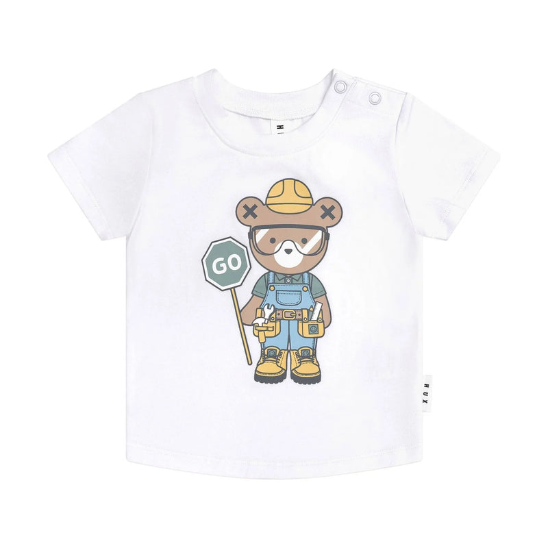Huxbaby Roadworks Hux T-Shirt in White