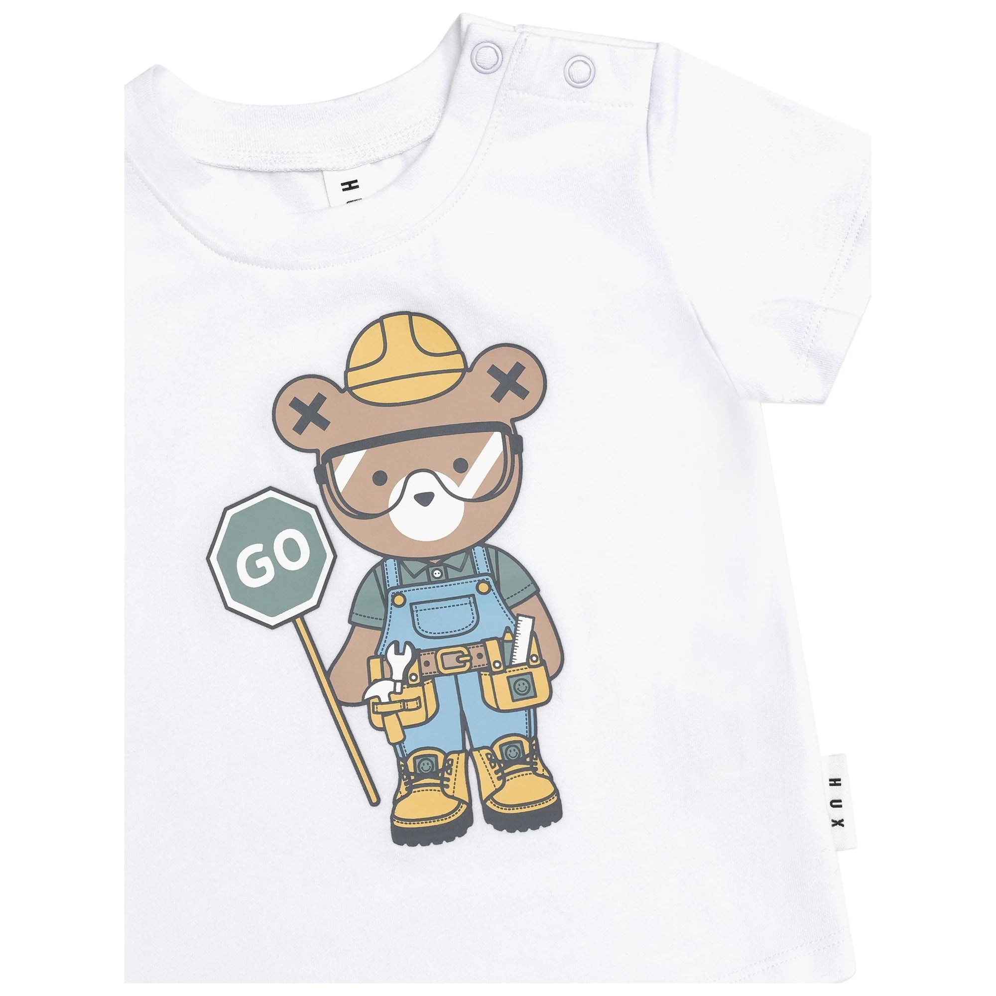 Huxbaby Roadworks Hux T-Shirt in White