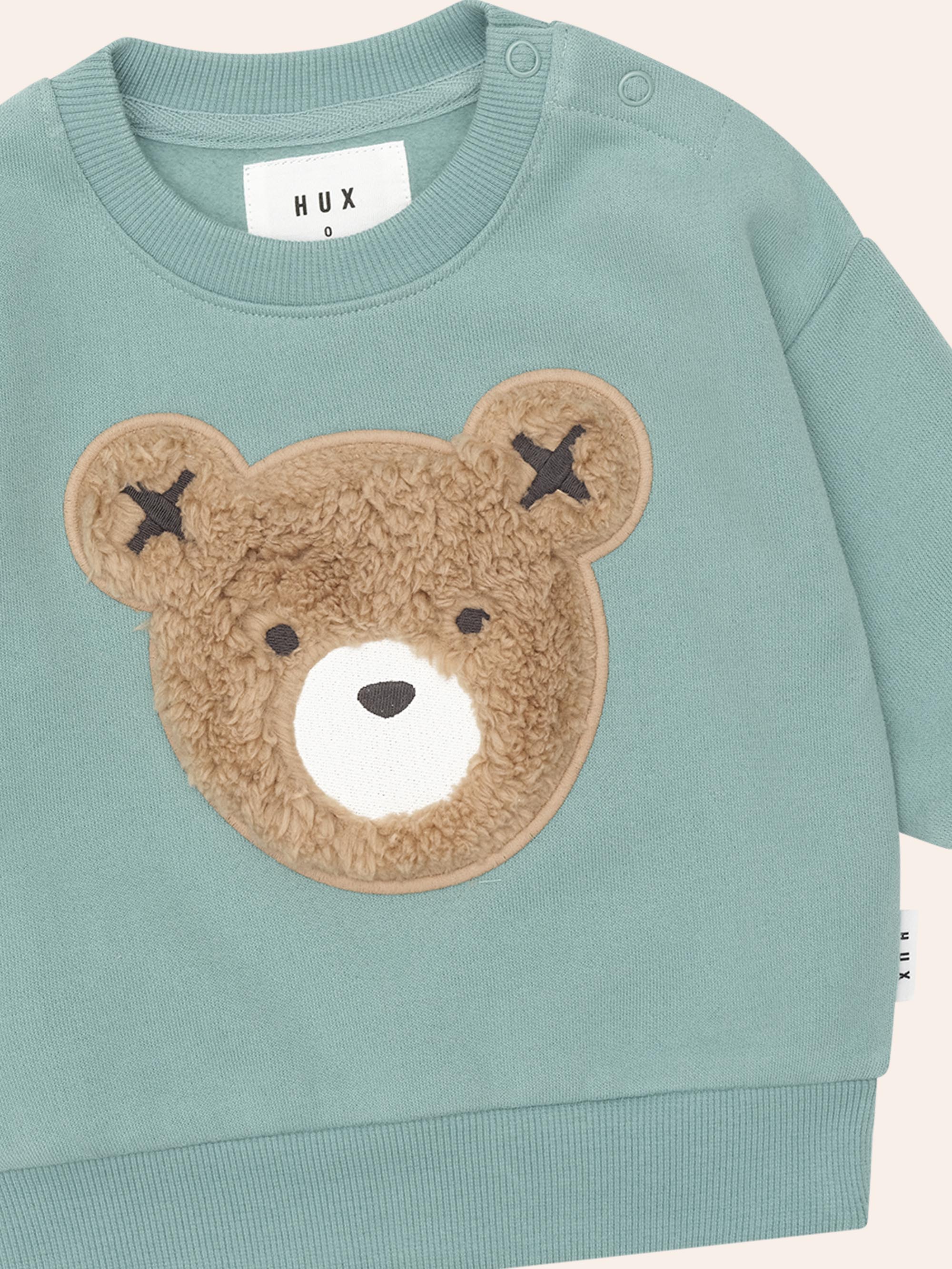 Huxbaby Sprout Furry Huxbear Sweatshirt in Green