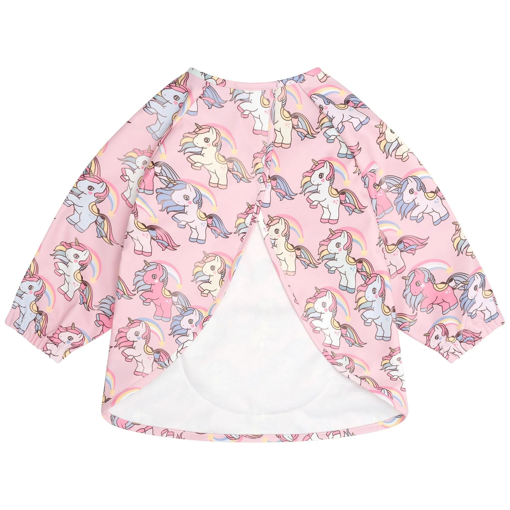 Huxbaby Rainbow Unicorn Smock Candy in Multi