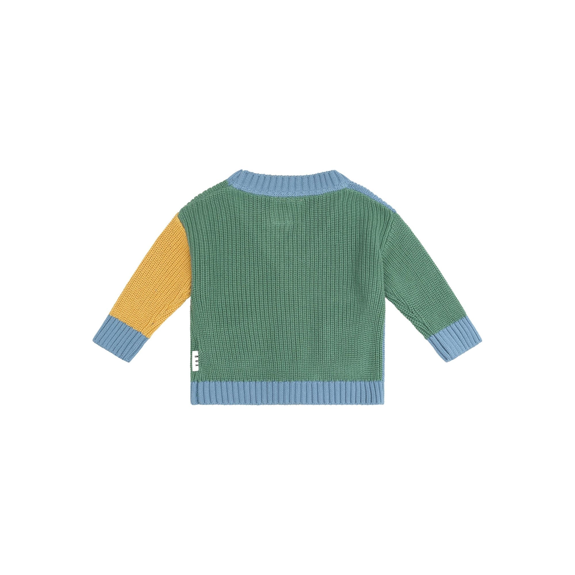 Huxbaby Hidden Hux Fisherman Rib Cardi in Multi