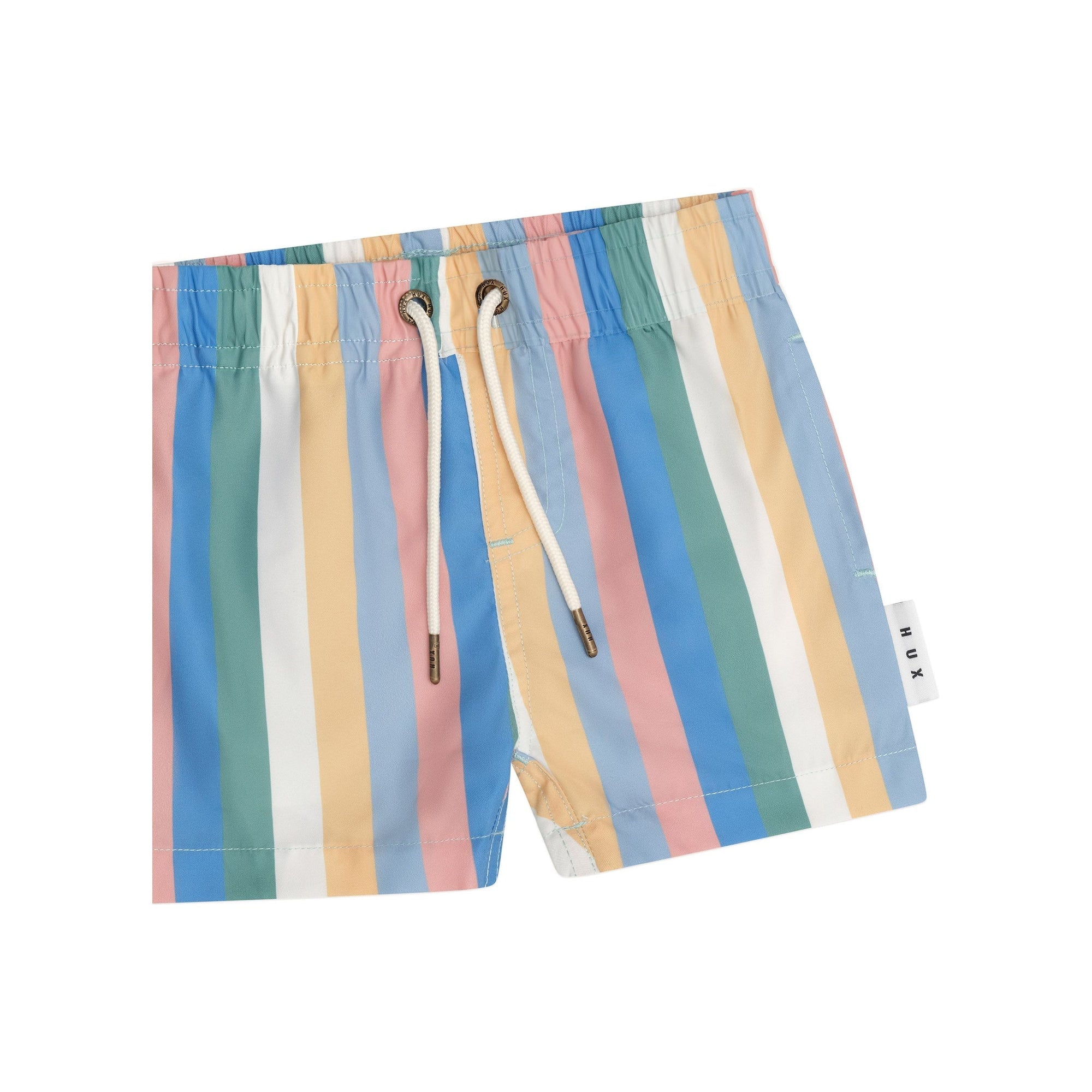 Huxbaby Vintage Stripe Swim Short Multi Stripe in Multi