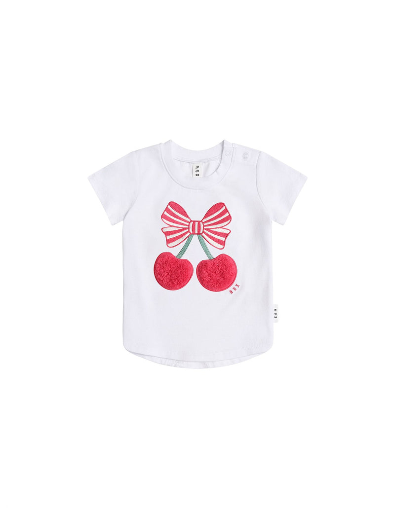 Huxbaby cherry pie t shirt in white