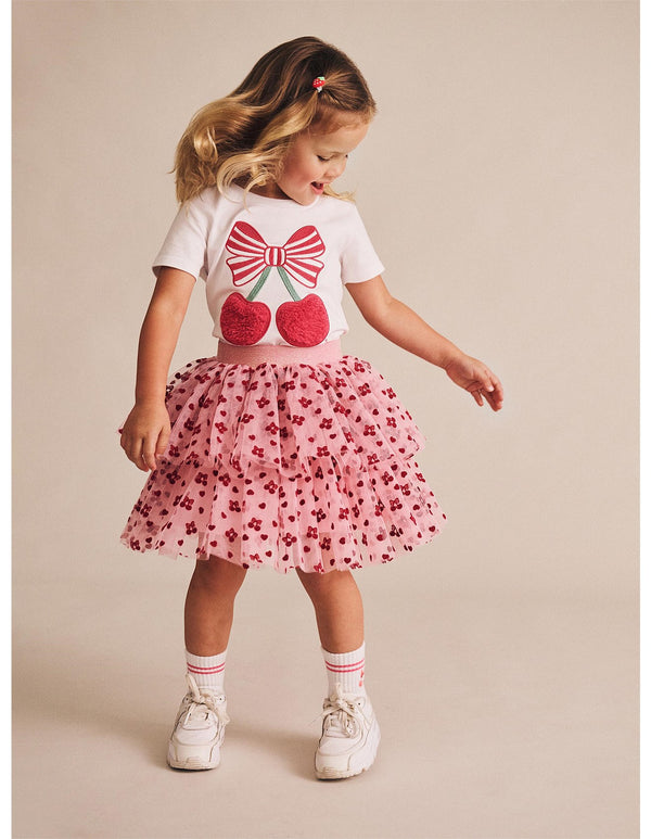 Huxbaby cherry pie t shirt in white
