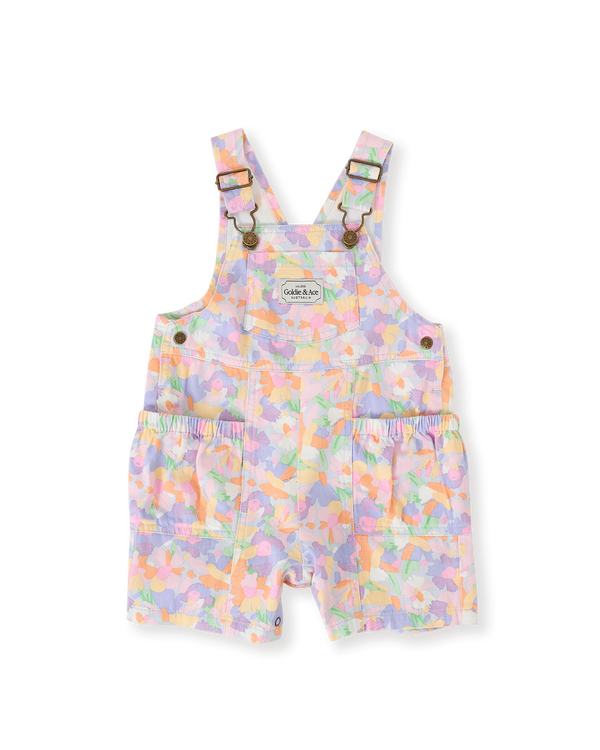 Goldie & Ace pastel bouquet burton pocket overalls
