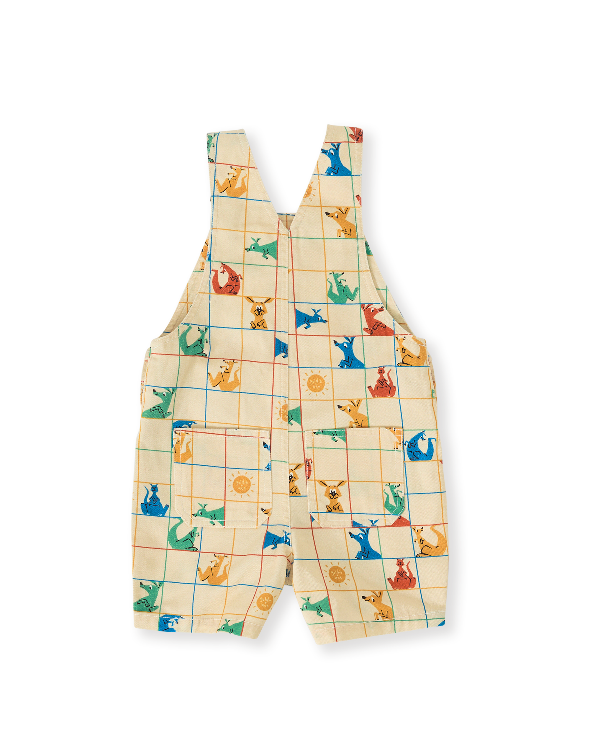 Goldie & Ace hopscotch  burton short leg denim overalls