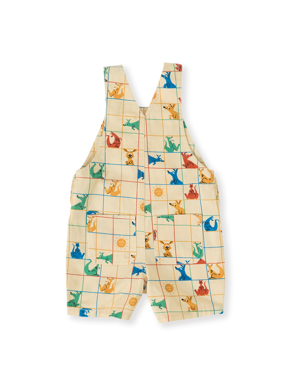 Goldie & Ace hopscotch  burton short leg denim overalls