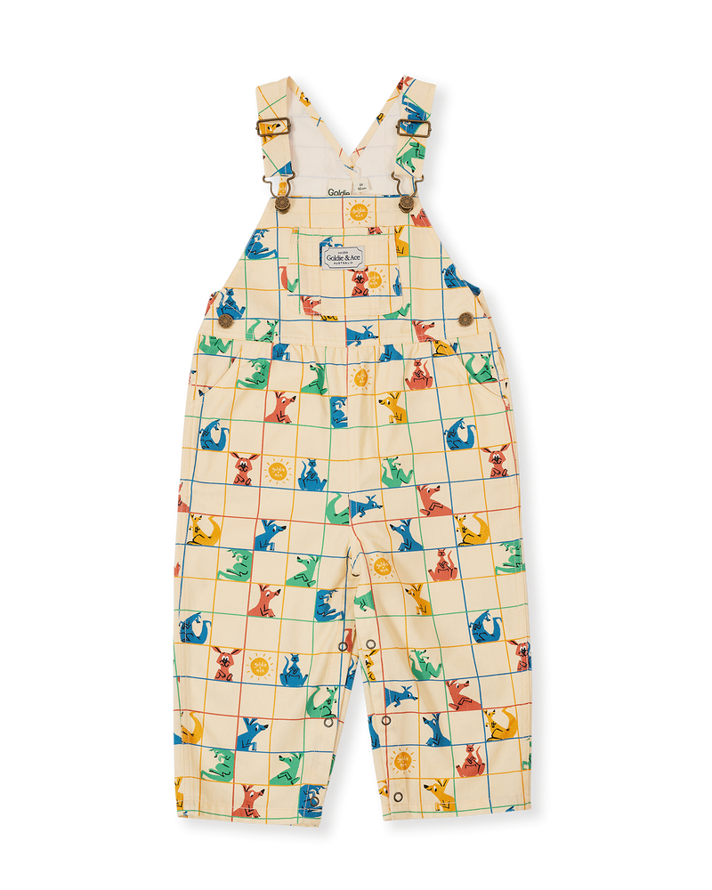 Goldie & Ace hopscotch Austin long leg denim overalls