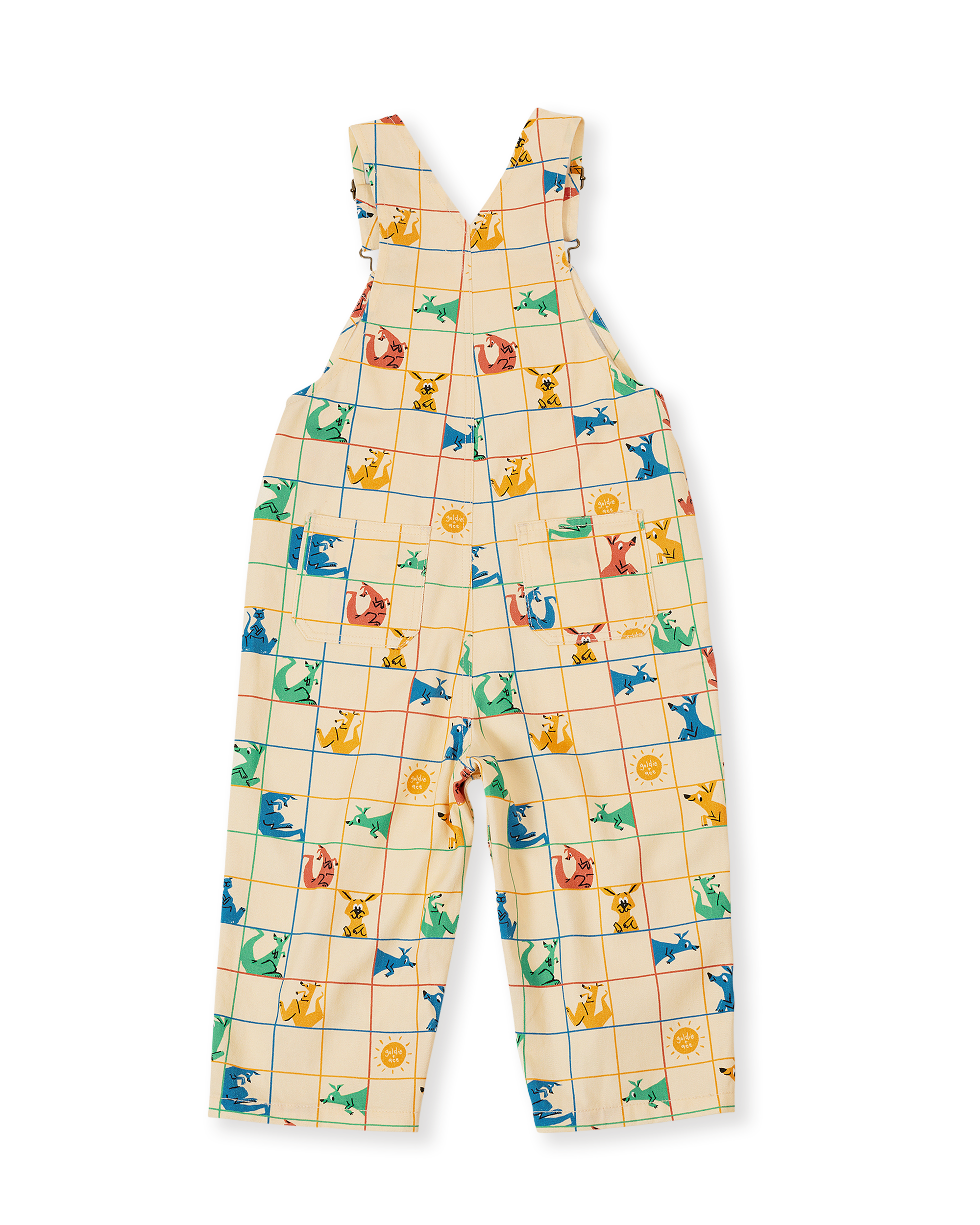 Goldie & Ace hopscotch Austin long leg denim overalls