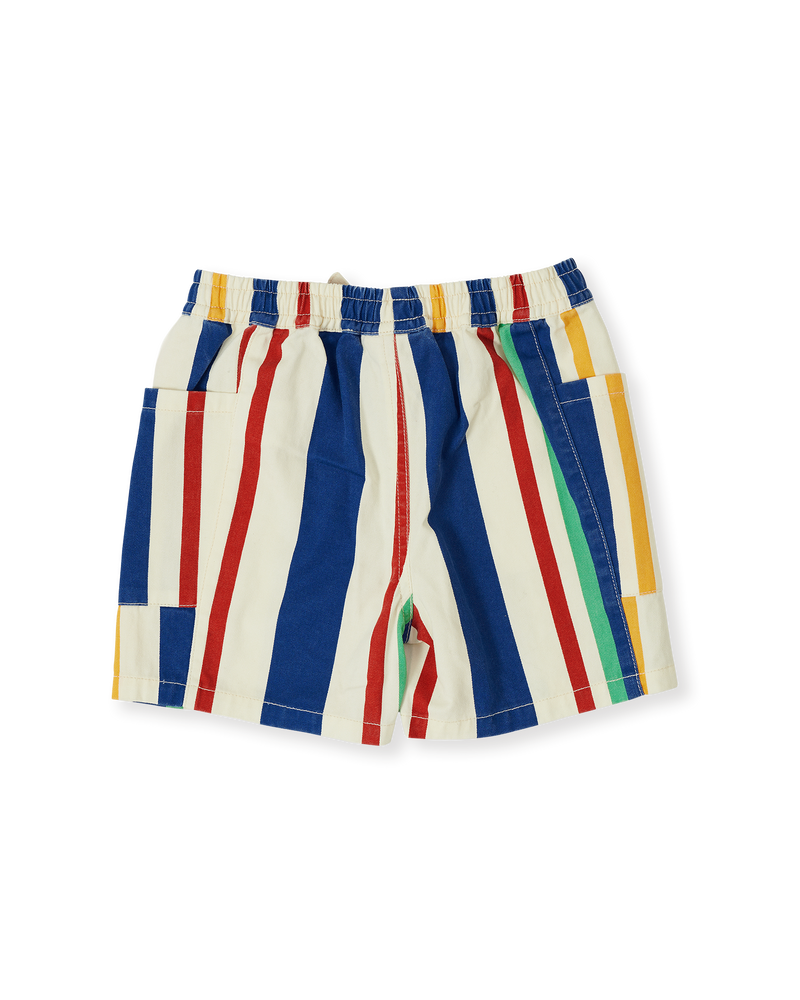 Goldie & Ace 90’s bold stripe Noah denim pocket shorts