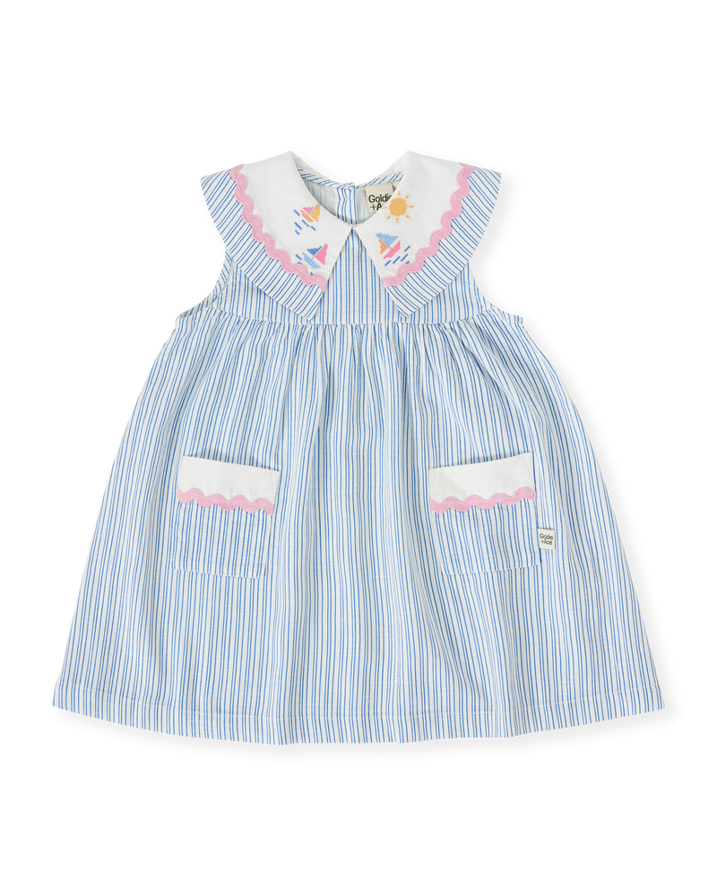 Goldie & Ace sailor stripe Lucy collared dress