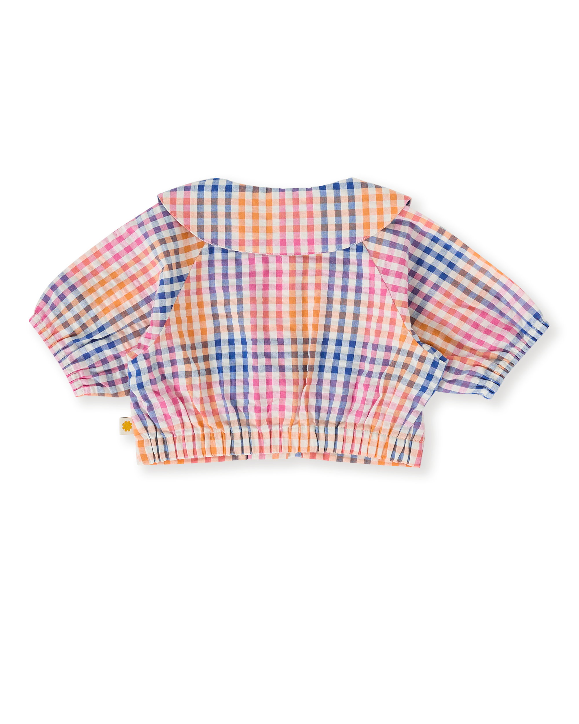 Goldie + Ace rainbow gingham Beatrice blouse