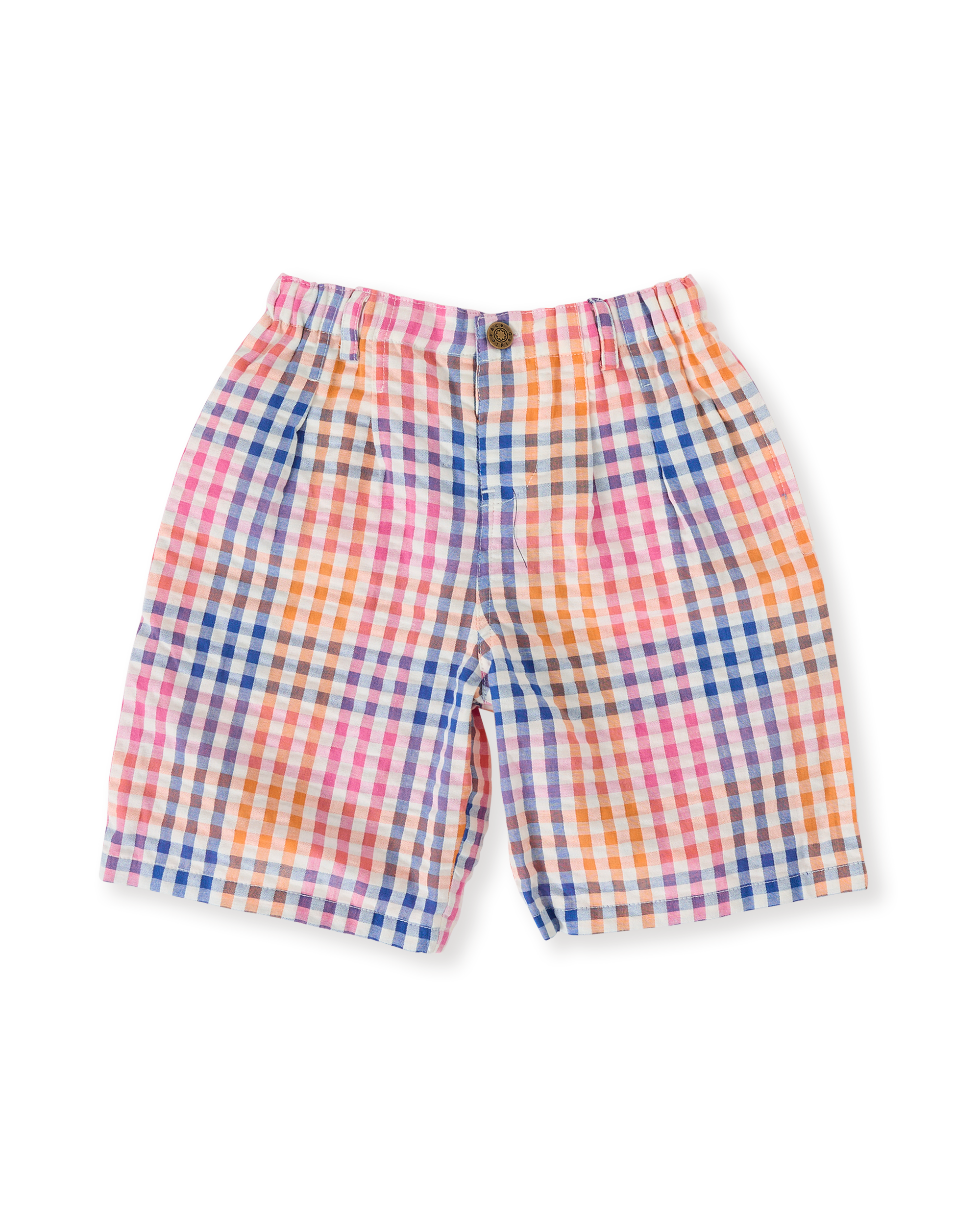 Goldie & Ace rainbow gingham Kirby relaxed shorts