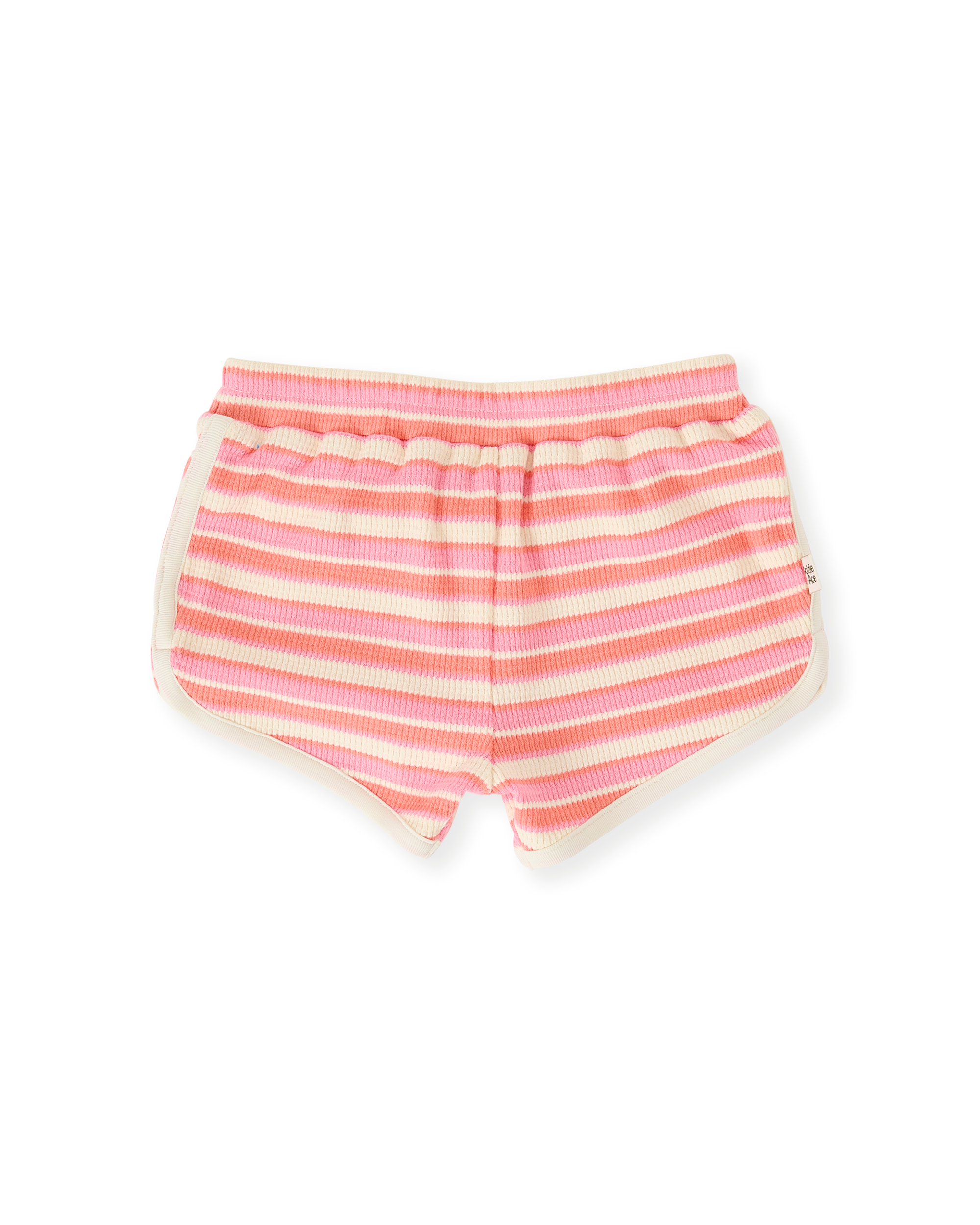 Goldie & Ace watermelon stripe shorts in pink and peach