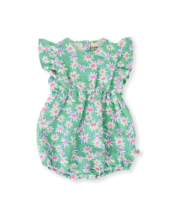 Goldie + Ace daisy patch Lani romper