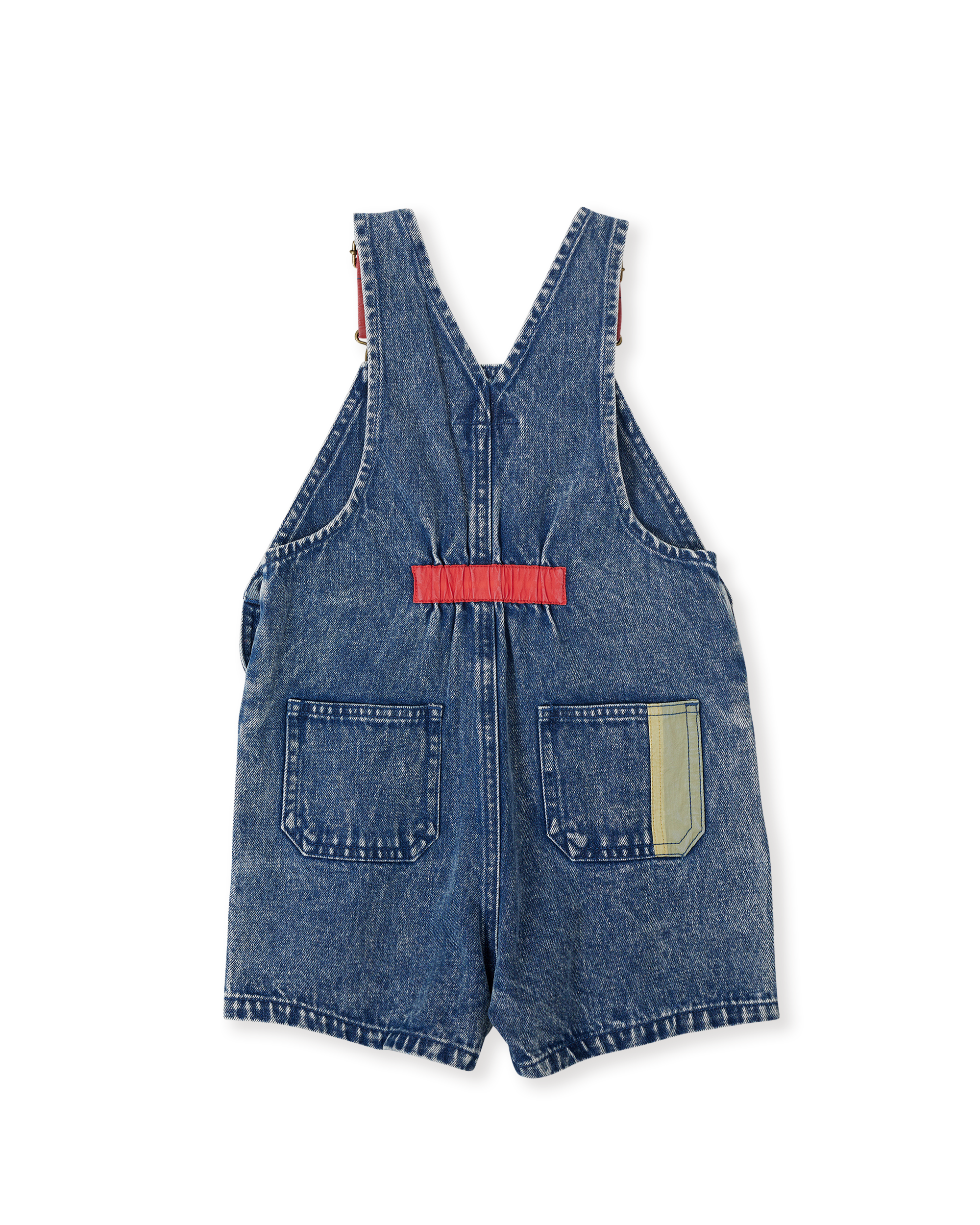 Goldie & Ace primary pop Burton denim overalls
