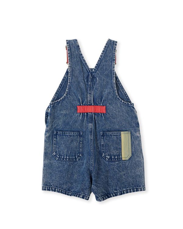 Goldie & Ace primary pop Burton denim overalls