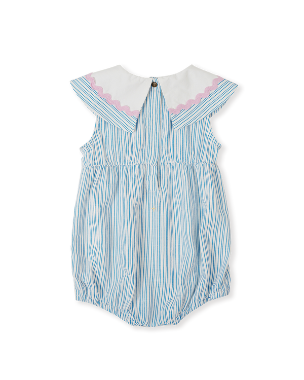 Goldie + Ace sailor stripe ava collared romper