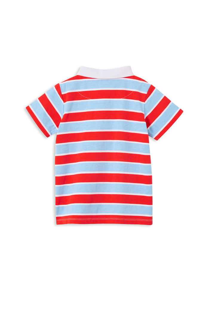 Milky Sailor Stripe Rugby Tee in Multi