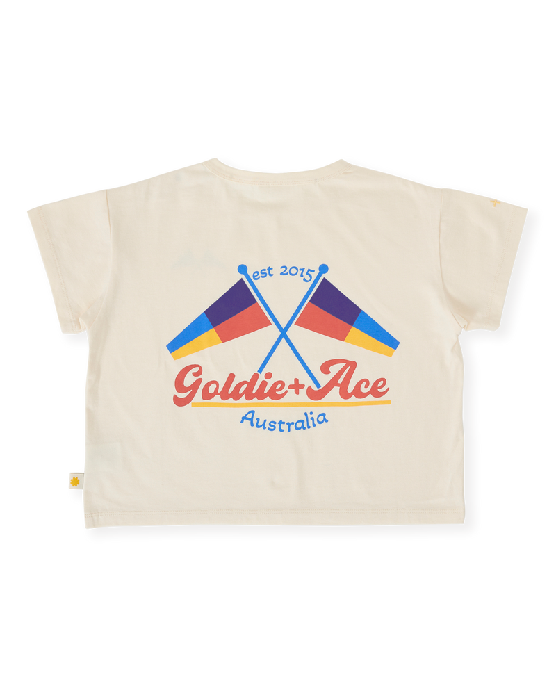 Goldie + Ace Nautical flag oversized t-shirt