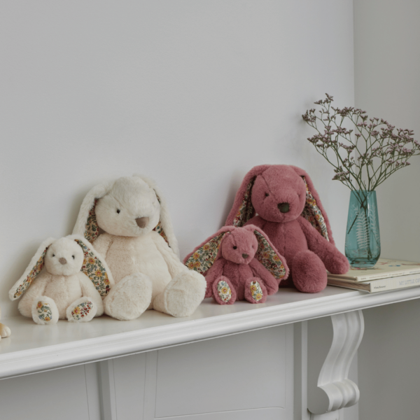 Floral Raspberry bunny - medium