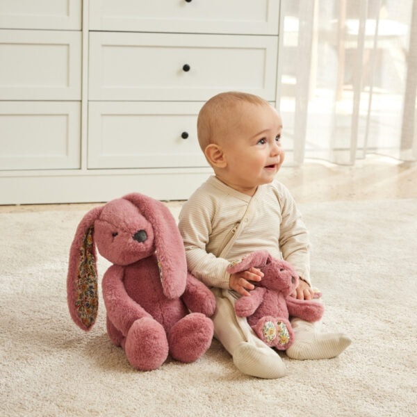 Floral Raspberry bunny - medium