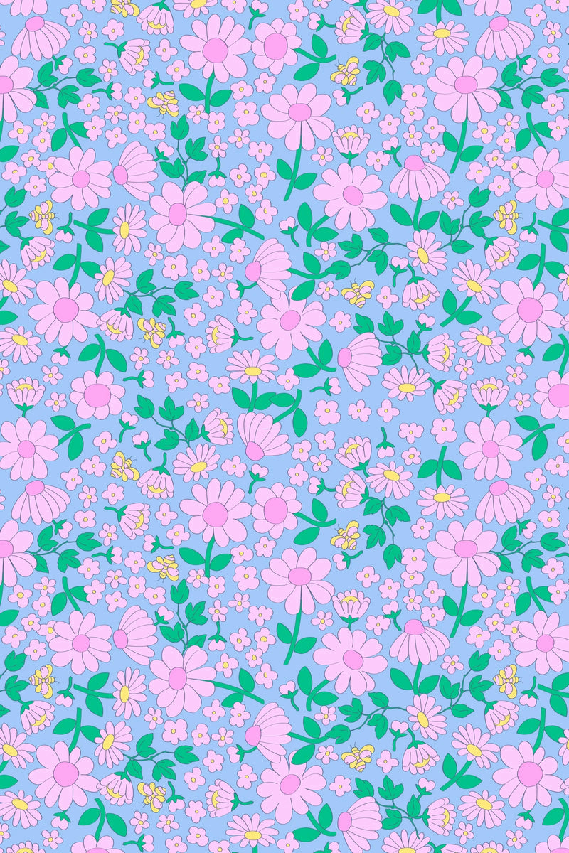 Milky Daisy Fields Nightie in floral