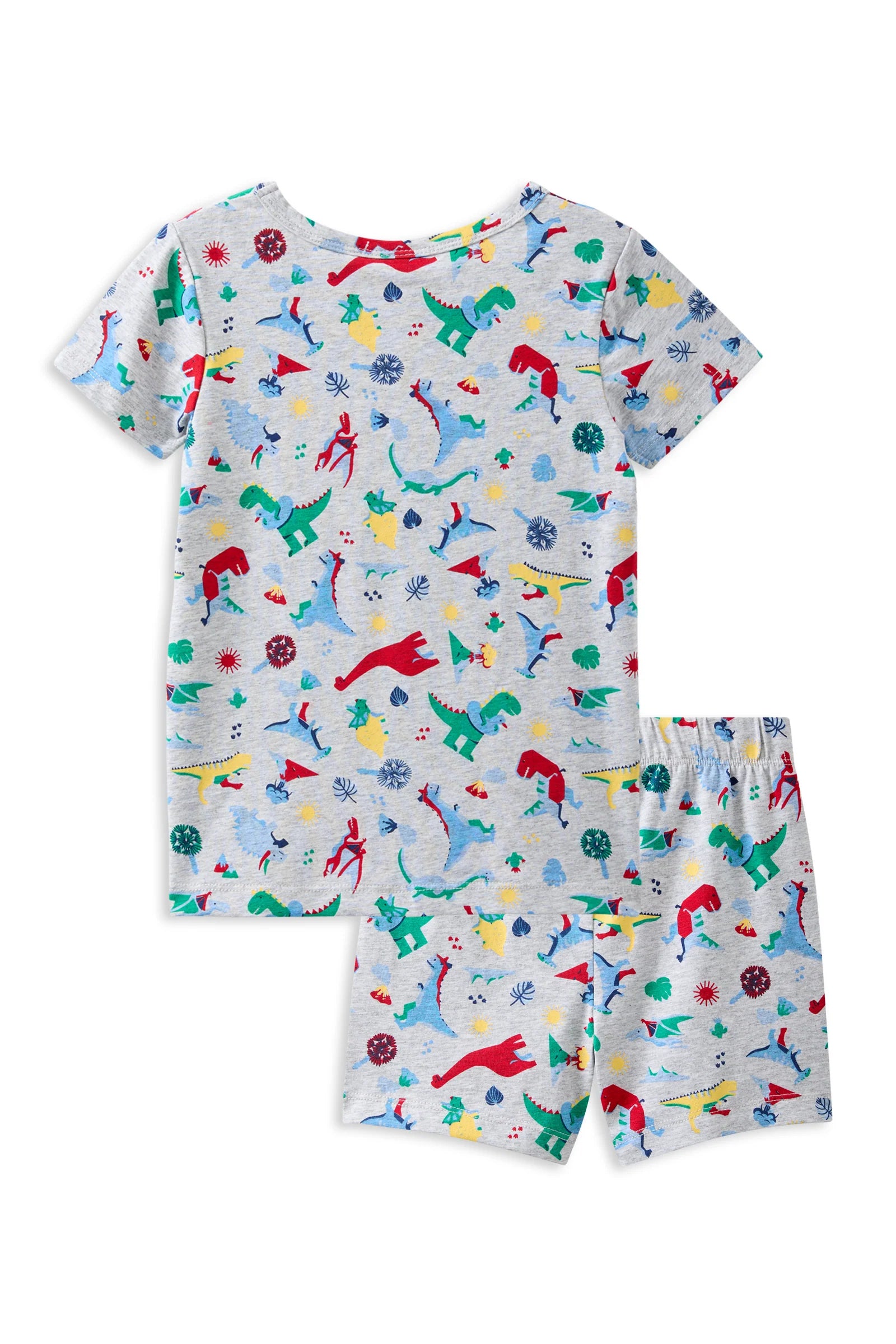 Milky Dinosaur Pyjamas in Silver Marle  2-7