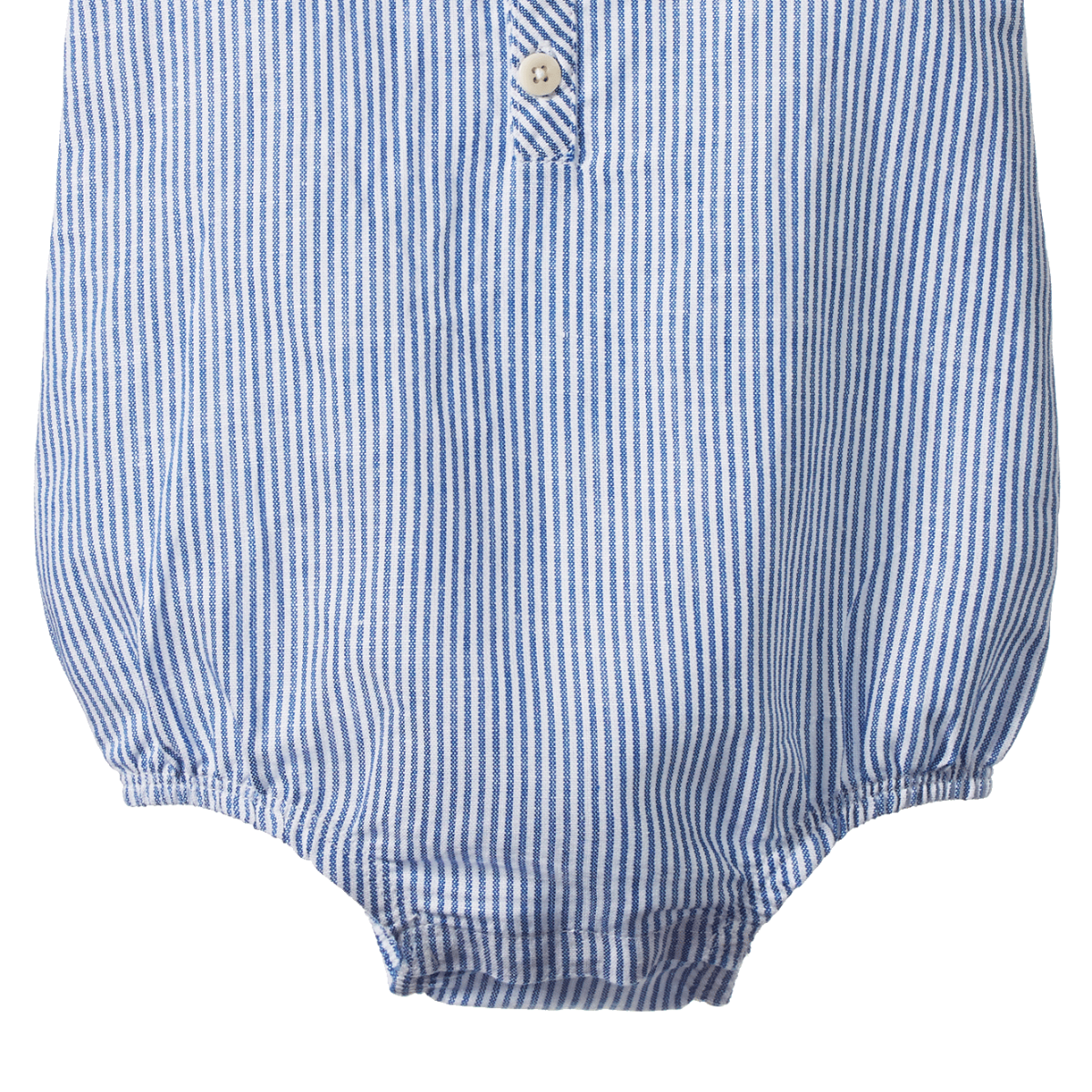 Nature Baby Cedar suit Linen in Blue stripe
