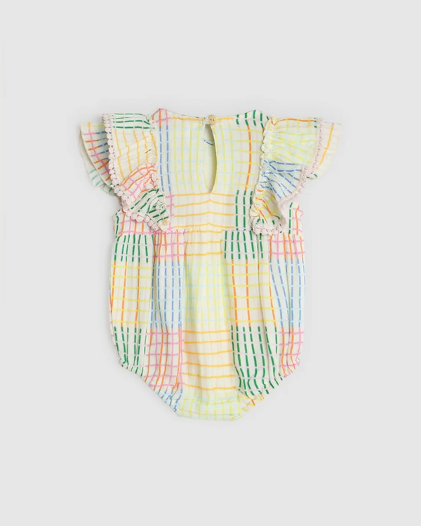 Alex & Ant Louisa Playsuit Crazy Gingham in Multicolour