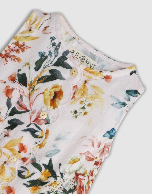 Alex & Ant Bonnie Playsuit Floral in Multicolour
