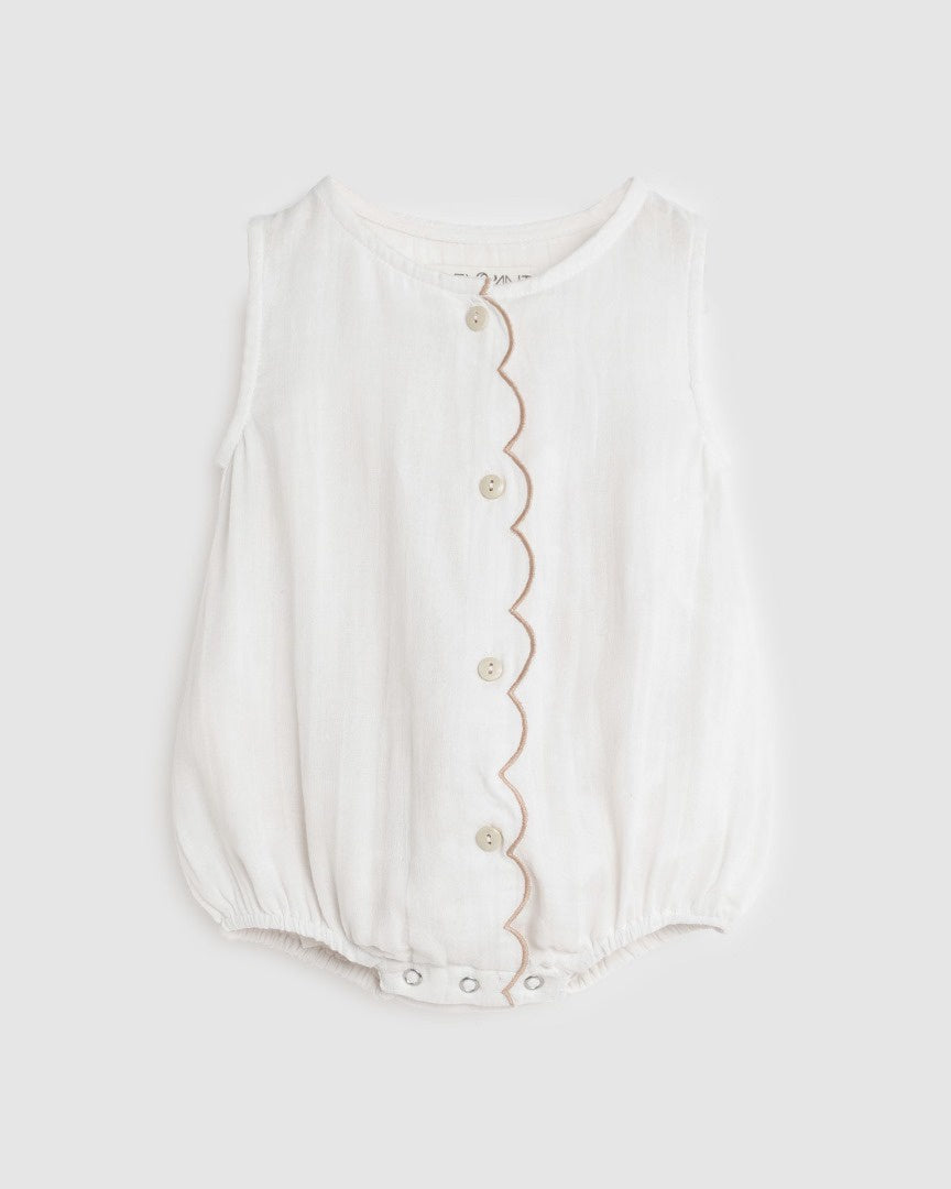 Alex & Ant Bonnie Playsuit in White