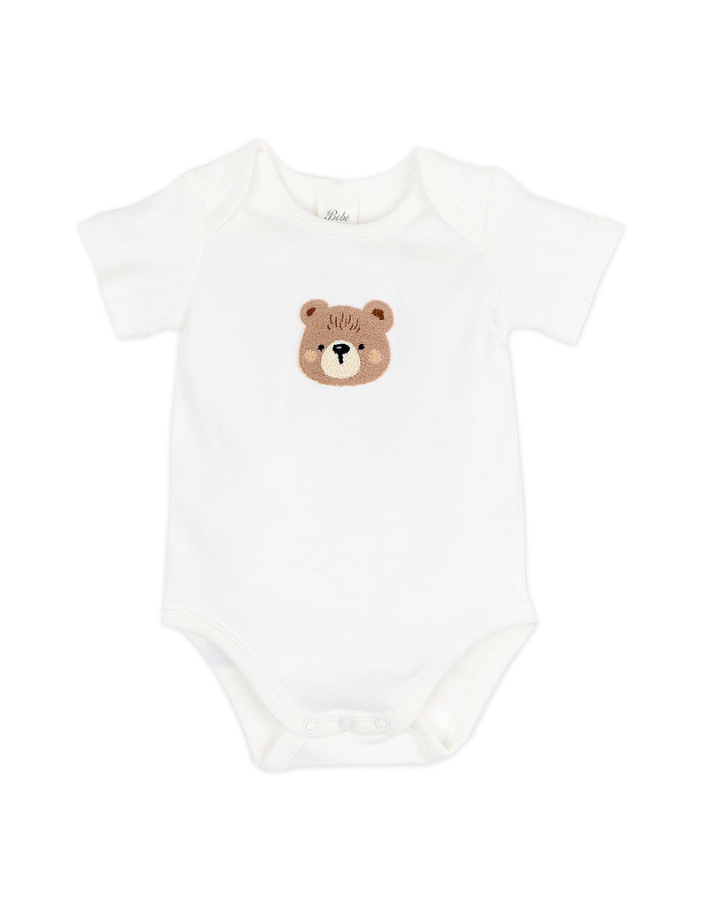 Bebe Morgan Teddy Bodysuit Cloud in White